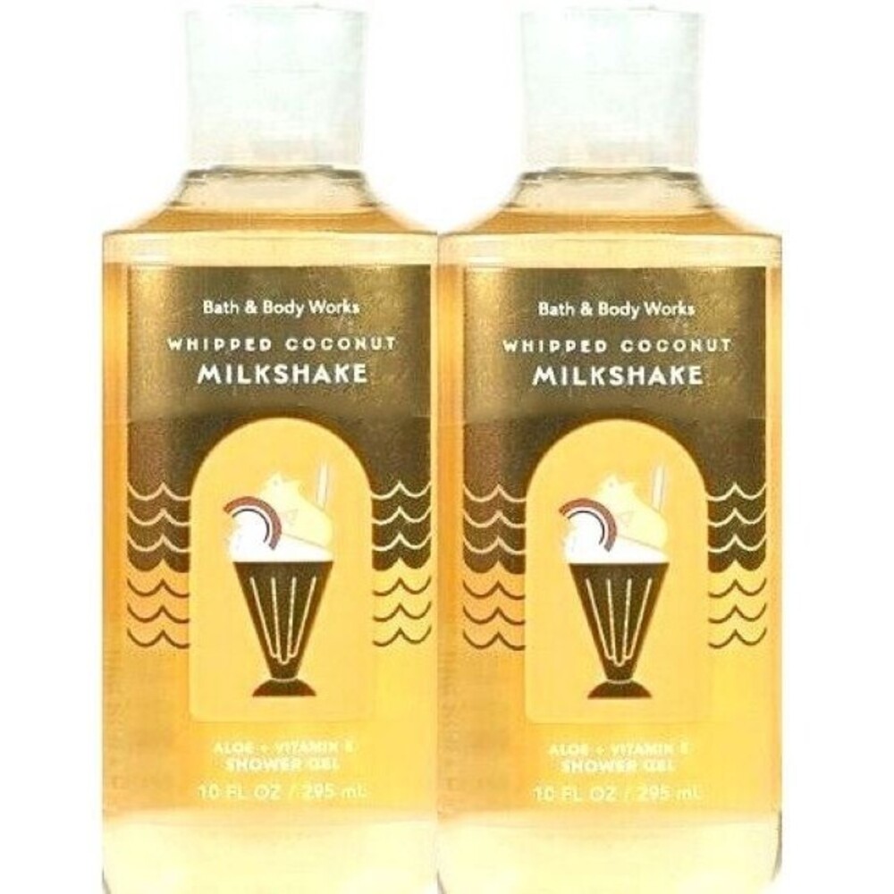 Bath & Body Works Shower Gel WHIPPED COCONUT MILKSHAKE X2
